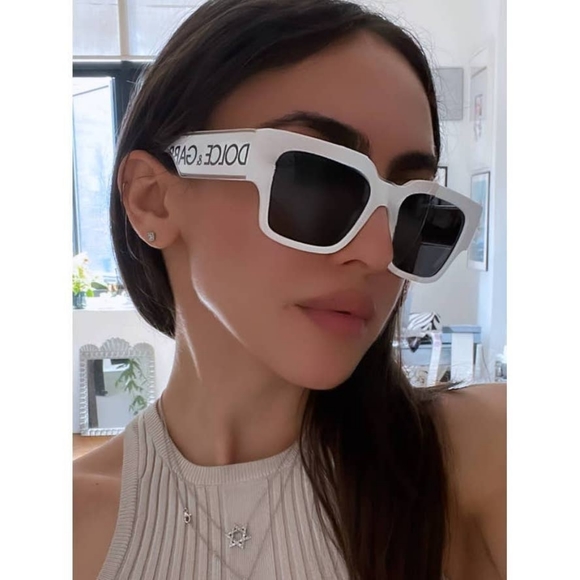 NEW DOLCE&GABBANA DG6184 3312/87 UNSEX WHITE SUNGLASSES DG6184 331287 - Picture 3 of 7